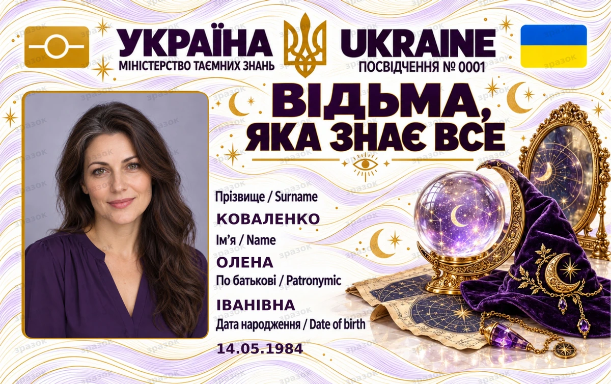 Удостоверение «Ведьма, которая знает всё» — тайные знания с фото