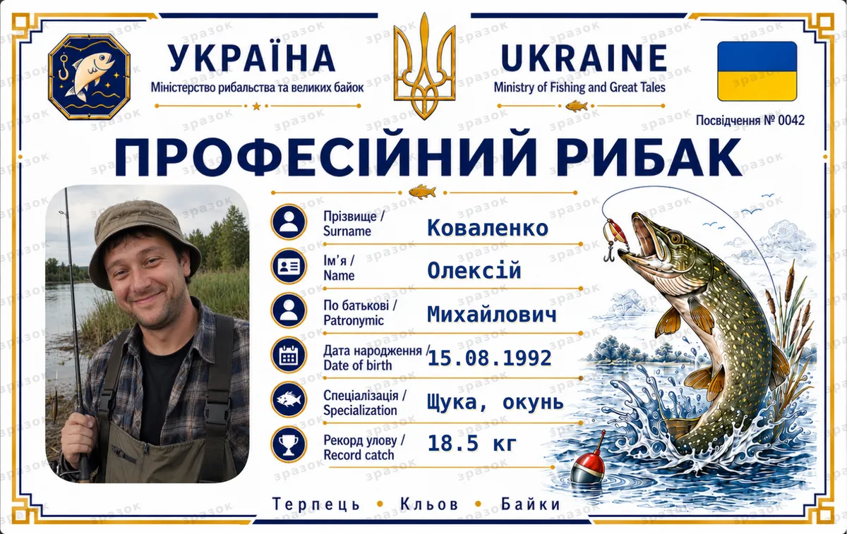 Профессиональный рыбак ID