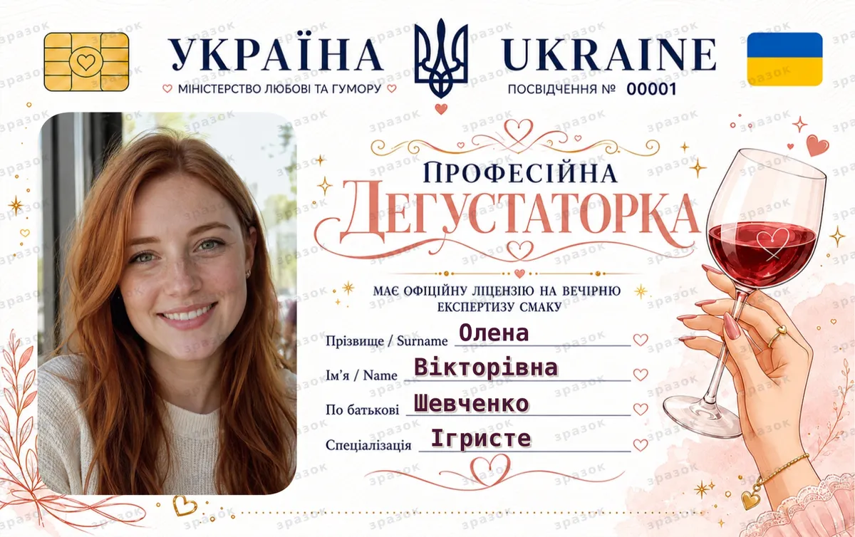 Професійна дегустаторка Elegant