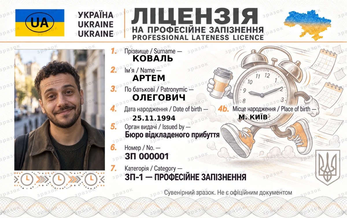 Ліцензія на професійне запізнення