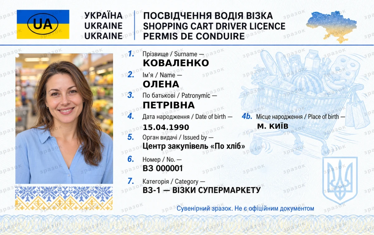 Права на тележку — удостоверение водителя тележки