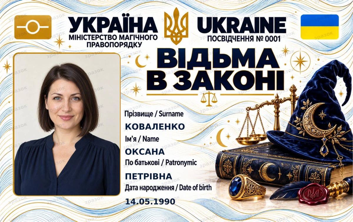 Удостоверение «Ведьма в законе» — магический правопорядок с фото